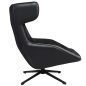 King Home VITA Forgó Fotel Velvet/PU Bőr Fekete