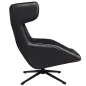 King Home VITA Forgó Fotel Velvet/PU Bőr Fekete