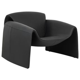 King Home Flessi Modern Műbőr Fotel Fekete