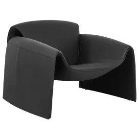 King Home Flessi Modern Műbőr Fotel Fekete