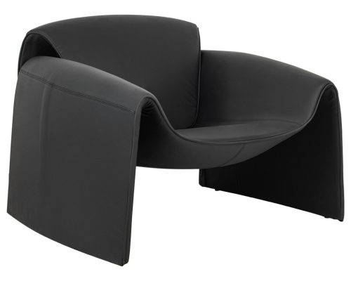 King Home Flessi Modern Műbőr Fotel Fekete