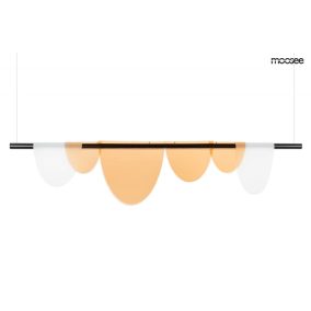 MOOSEE LAVA fekete / sárga függőlámpa