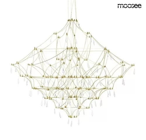 MOOSEE Constellation 120 LED Függőlámpa Arany Kristály