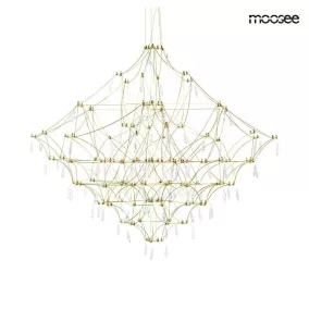   King Home Constellation 100 Gold LED Függőlámpa Kristály Arany