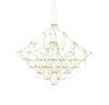 King Home Constellation 77 LED Függőlámpa Arany Kristály