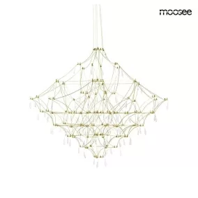 King Home Constellation 77 LED Függőlámpa Arany Kristály