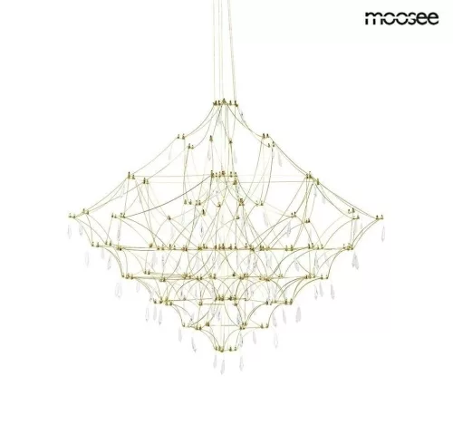 King Home Constellation 77 LED Függőlámpa Arany Kristály