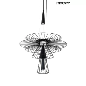   Moosee Sesto Geometrikus Fekete Függőlámpa Fémhuzalos Dizájn