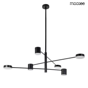 Moosee Piazetta Modern Acél Függőlámpa Fekete LED