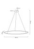 MOOSEE Ring Slim 120 LED Függőlámpa Arany