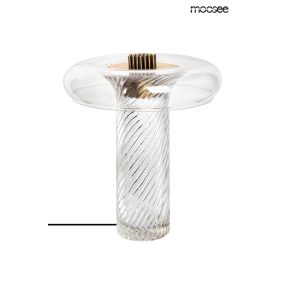 Moosee Icar Asztali Lámpa Üveg Arany Gomba Formájú