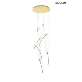   Moosee Tulippe 7 Disc Arany Tulipán Függőlámpa Akril Burával