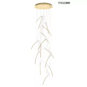 MOOSEE Tulippe 14 DISC Arany Tulipán Függőlámpa Akril Burával