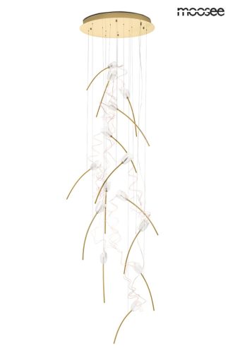 MOOSEE Tulippe 14 DISC Arany Tulipán Függőlámpa Akril Burával