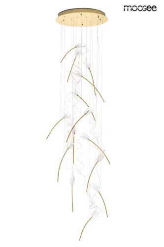 MOOSEE Tulippe 14 DISC Arany Tulipán Függőlámpa Akril Burával