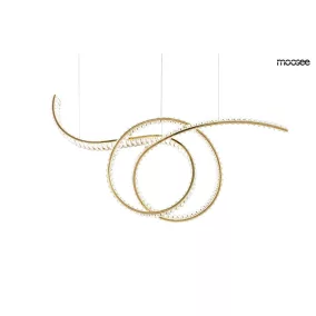 Moosee Wave 120 Kristályos Arany LED Függőlámpa
