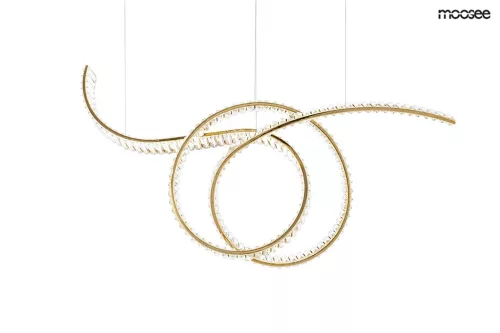 Moosee Wave 120 Kristályos Arany LED Függőlámpa