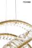 Moosee Wave 120 Kristályos Arany LED Függőlámpa