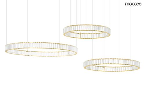 Moosee Liberty 3B Kristály Arany LED Függőlámpa