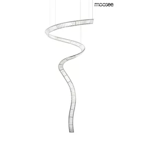 MOOSEE Wave Cordon 1A Króm Kristály Spirál Függőlámpa