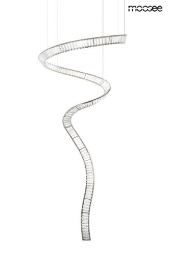 MOOSEE Wave Cordon 1A Króm Kristály Spirál Függőlámpa