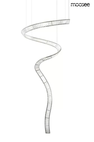 MOOSEE Wave Cordon 1A Króm Kristály Spirál Függőlámpa