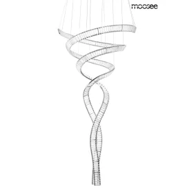 MOOSEE Wave Cordon 2B Kristály Spirál Függőlámpa Króm