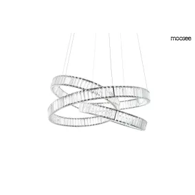 MOOSEE Wave 80 Kristályos LED Függőlámpa Króm