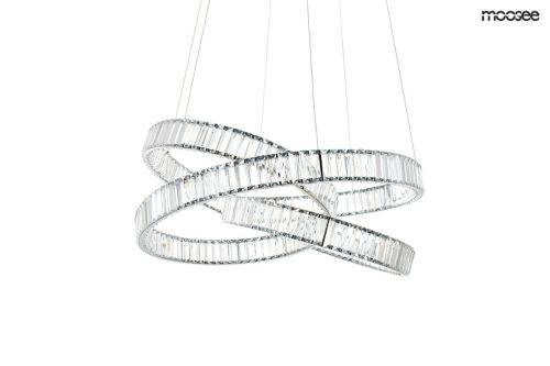 MOOSEE Wave 80 Kristályos LED Függőlámpa Króm