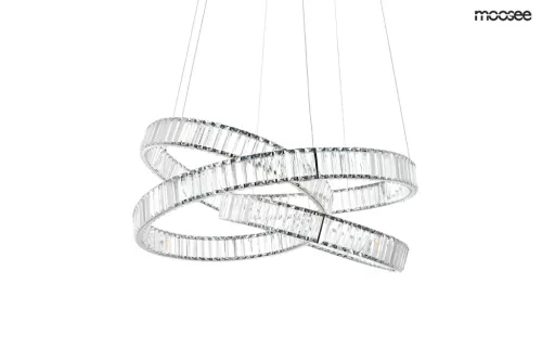 MOOSEE Wave 80 Kristályos LED Függőlámpa Króm