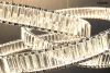 MOOSEE Wave 80 Kristályos LED Függőlámpa Króm