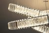 MOOSEE Wave 80 Kristályos LED Függőlámpa Króm