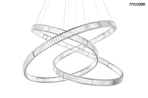 MOOSEE Wave 130 Kristály Függőlámpa Króm