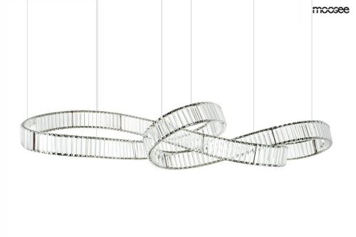 MOOSEE WAVE 160B Kristály Függőlámpa Króm