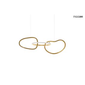 Moosee Jazz 3 LED Arany Függőlámpa Organikus Gyűrűkkel