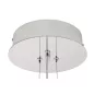   King Home Constellation 100 LED Függőlámpa Szálcsiszolt Acél Kristály