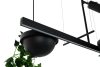 Moosee Plant Line Fekete LED Függőlámpa Növénytartóval