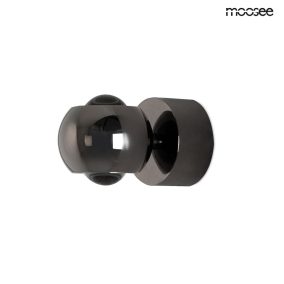 Moosee EOS Fekete Króm LED Fali Lámpa 360° Forgatható