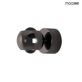 Moosee EOS Fekete Króm LED Fali Lámpa 360° Forgatható