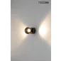 Moosee EOS Fekete Króm LED Fali Lámpa 360° Forgatható
