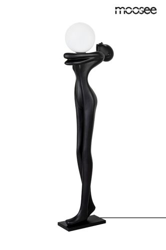 MOOSEE Human Moon Állólámpa Üvegszálas Fekete