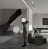 MOOSEE Human Moon Állólámpa Üvegszálas Fekete