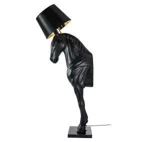   MOOSEE Horse Stand M Ló Alakú Állólámpa Fekete Üvegszálas