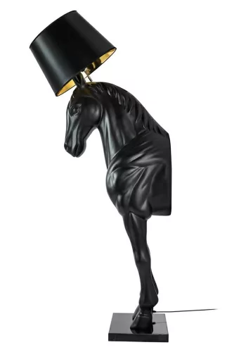 MOOSEE Horse Stand M Ló Alakú Állólámpa Fekete Üvegszálas