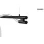   MOOSEE Serpiente 120 LED Függőlámpa Fekete-Fehér Hullámos