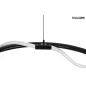   Moosee Serpiente 60 LED Függőlámpa Fekete Gyűrű Dekoratív