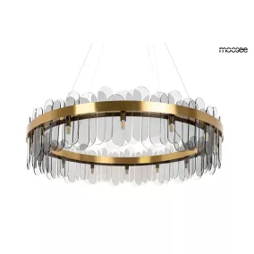 Moosee Nemo 100 Füstüveg Arany Gyűrű Csillár