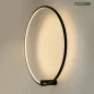 Moosee HOOP 80 Kör Alakú LED Fali Lámpa Fekete