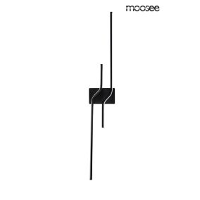 Moosee Roche 100 LED Fali Lámpa Fekete Acél Minimalista