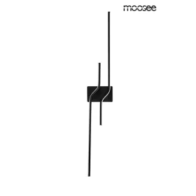 Moosee Roche 100 LED Fali Lámpa Fekete Acél Minimalista